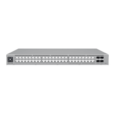UniFi Switch Pro Max 48 POE, con funciones capa 3, 48 puertos (16 puertos 2.5 GbE (8 POE++ y 8 POE+) y 32 puertos 1 GbE (24 POE+ y 8 POE++)), 2 puertos SFP+ 10G, POE++ 720W, pantalla informativa