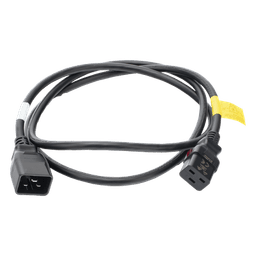 Cable de Alimentación Eléctrica Con Bloqueo de Seguridad, de IEC C19 a IEC C20, 1.8 Metros de Largo, Color Negro, 1 Pieza