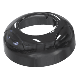 Estrobo Oculto de 12 LED, Brida negra, 12 Vcd, Clara, Lente transparente