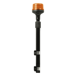 Luz Telescópica para Motocicletas de 8 LED, Ambar, Lente Ambar, SAE