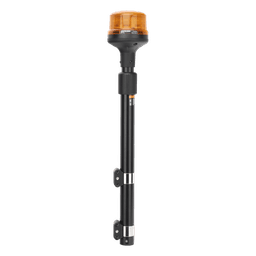Luz Telescópica para Motocicletas de 8 LED, Ambar, Lente Ambar, SAE