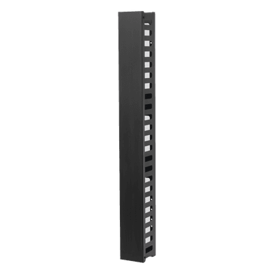 Organizador de Cable Vertical de 24 Unidades Rack Sencillo, Compatible con Racks Serie EIRL y EIQR