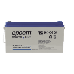 Batería de respaldo 12 V 150 Ah AGM | Certificada UL94-HB Retardo a la flama básica | Ciclo profundo | Para uso en aplicaciones fotovoltaicas y de emergencia | Terminales T5