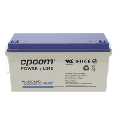 Batería de respaldo 12 V 150 Ah AGM | Certificada UL94-HB Retardo a la flama básica | Ciclo profundo | Para uso en aplicaciones fotovoltaicas y de emergencia | Terminales T5