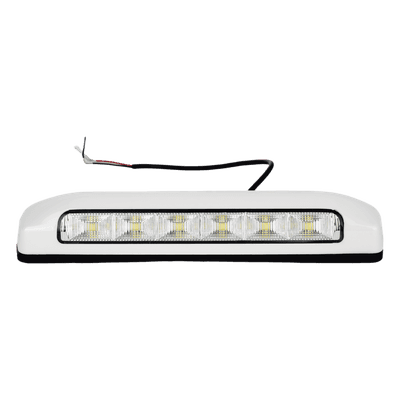 Luz de Escena, 6 LED, IP67, con bisel color blanco, Ideal para Ambulancias y Vehiculos de trabajo
