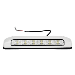 Luz de Escena, 6 LED, IP67, con bisel color blanco, Ideal para Ambulancias y Vehiculos de trabajo