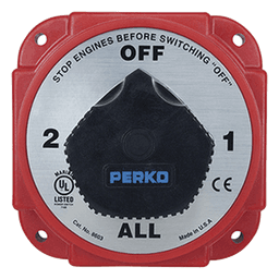 Switch Selector de Batería y Alternador de Servicio Pesado, para Sistemas Eléctricos Marinos