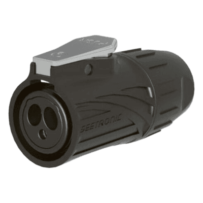 Conector de Alimentación | Núcleo de 3 capas | Carcasa de zinc | Protección RF | Contactos dorados | Alta resistencia | Carcasa PA66 | Resistencia a presión | 20A RMS | Protección IP65