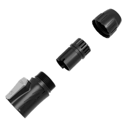 Conector de Alimentación | Núcleo de 3 capas | Carcasa de zinc | Protección RF | Contactos dorados | Alta resistencia | Carcasa PA66 | Resistencia a presión | 20A RMS | Protección IP65