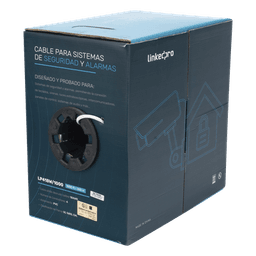 Bobina de 305 Metros (1000 Pies) / Alambre de Cobre 4 x 18 AWG / Color Blanco / CM / Para Sistemas de Seguridad y Alarmas