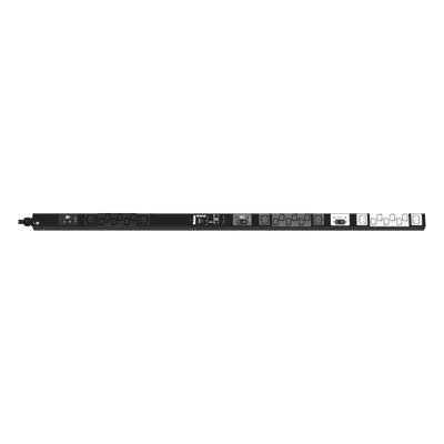 PDU Monitoreable (MI) para Distribución de Energía, Enchufe de Entrada NEMA L21-30P, Con 18 Salidas C13 y 6 C19, de Instalación Vertical, 208 Vca, 30 Amp