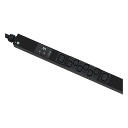 PDU Monitoreable (MI) para Distribución de Energía, Enchufe de Entrada NEMA L21-30P, Con 18 Salidas C13 y 6 C19, de Instalación Vertical, 208 Vca, 30 Amp