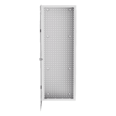 Gabinete Multipropósito de Montaje en Pared, de 42 in de Altura, Con Puerta Reversible, Fabricado en Acero, Color Blanco 