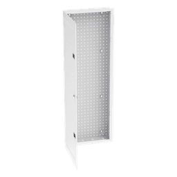 Gabinete Multipropósito de Montaje en Pared, de 42 in de Altura, Con Puerta Reversible, Fabricado en Acero, Color Blanco 