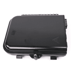 Cierre de Empalme para 24 fusiones de fibra óptica, Interior/Exterior, 3 Entradas para Cable Ø 6-12mm, con 8 acopladores SC/APC y splitter 1x8 SC/APC Incluido, IP65