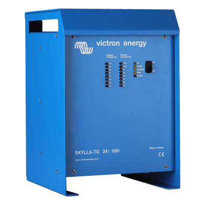 Skylla-TG 24/100 / Cargador de Baterías para Ambientes Marinos 24 V, 100 A / Bancos de 500 a 1000 Ah 