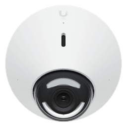 UniFi Protect Cámara G5 Dome  para interior/exterior / 2K (4MPX), ángulo 102.4°, visión nocturna IR hasta 9 mts / detecciones inteligentes / audio bidireccional / resistente a la intemperie IPx4 / antivandálica IX08