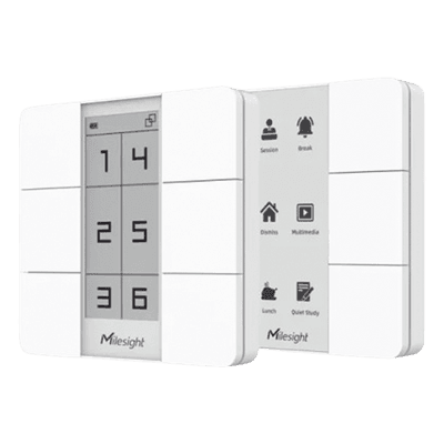 Panel Inteligente LoRaWAN con 6 Botones Programables y Display Digital / Control de Escenas / Batería 3 Años