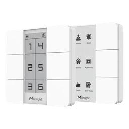 Panel Inteligente LoRaWAN con 6 Botones Programables y Display Digital / Control de Escenas / Batería 3 Años