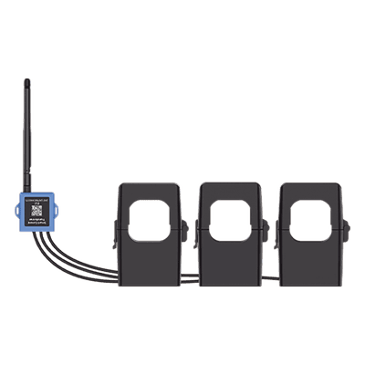 Medidor de corriente LoRaWAN para tres fases hasta 500 ampers