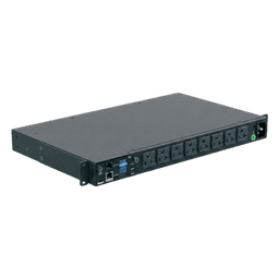 PDU Monitoreable / 8 Salidas 5-20R / Entrada NEMA 5-15P / Horizontal 1U / 19 in / 120 Vca / 20 Amp