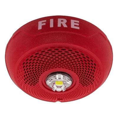 BOC C/LAMP ESTROBOSCOPICA tipo LED MONT EN TECHO CLR ROJO