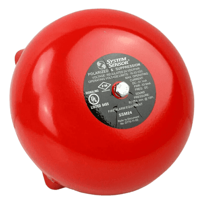 CAMPANA P/ALARMA D/INCENDIO 10 IN, 24 VCD / 81 DB