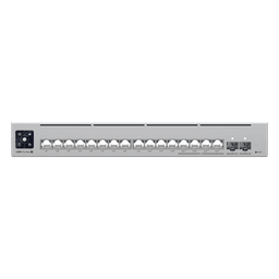 UniFi Switch Pro Max 16 PoE con funciones Capa 3, 16 puertos EtherLight RGB / (4) puertos 2.5 GbE POE++ y (12) puertos GbE POE+ /(2) puertos SFP+ 10G /con pantalla táctil informativa, hasta 180W de presupuesto POE 