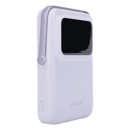 Power Bank Inalámbrico / 10000 mAh / Carga Inalámbrica 7.5W / PD 20W USB-C / Pantalla TFT con Emojis / Soporte Plegable / MagSafe Compatible