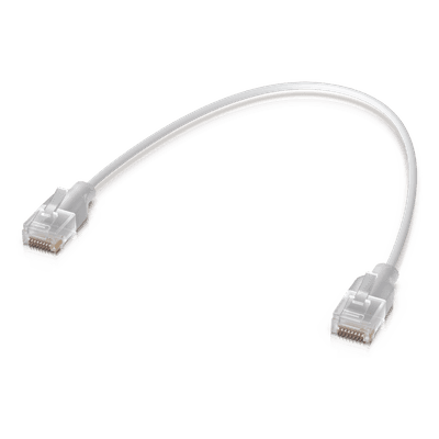 Pack de 24 Patchcords UniFi Etherlighting de 15 cm (5.91 Pulgadas), hasta 10G / Soporta hasta PoE+++ / Conector RJ45 Transparente para Mejores Efectos de Luz con Switches USW PRO MAX