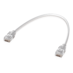 Pack de 24 Patchcords UniFi Etherlighting de 15 cm (5.91 Pulgadas), hasta 10G / Soporta hasta PoE+++ / Conector RJ45 Transparente para Mejores Efectos de Luz con Switches USW PRO MAX