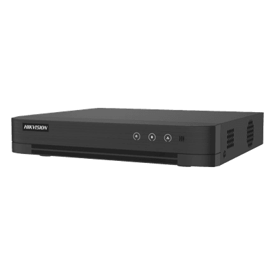 [Audio Bidireccional] DVR 4 Canales TurboHD + 1 Canal IP / 2 Megapixel (1080p) Lite / Acusense Lite (Evita Falsas Alarmas) / Audio por Coaxitron / 1 Bahia de Disco Duro / H.265+ / Salida de Vídeo Full HD