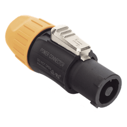 POWERCOM,  línea, neutro y conexión a tierra de seguridad preadaptada IP65 Color Negro