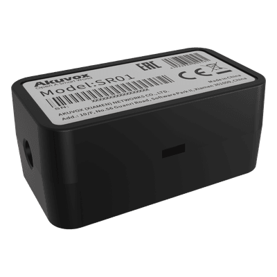 Relevador RS-485 Para Control de Puerta / Protección Contra Vandalismo / Compatible Con Frente de Calle AKUVOX / Agrega Una Puerta al Frente de Calle / Comunicación Encriptada / Compacto / Instalación en Cajas Estándar 
