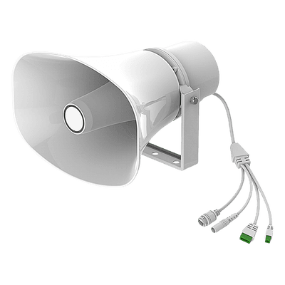 Altavoz SIP IP para Voceo y Paging / 2 Líneas SIP / Potencia 30W / IP66 Exterior / Alimentación PoE / Compatible con Conmutadores SIP / Montaje en Pared