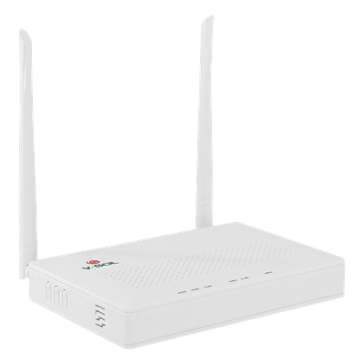 ONU Dual G/EPON con Wi-Fi en 2.4 GHz + 4 puertos LAN Gigabit, hasta 300 Mbps vía inalámbrico