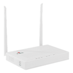 ONU Dual G/EPON con Wi-Fi en 2.4 GHz + 4 puertos LAN Gigabit, hasta 300 Mbps vía inalámbrico