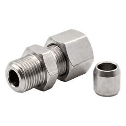Adaptador para Manguera Piloto de Alta Presión / DN4 (1/16") / Rosca M12 x 1.5 / Sello DKOL 24° / 375 bar (5439 psi) / Acero Galvanizado / cULus / FM Approved