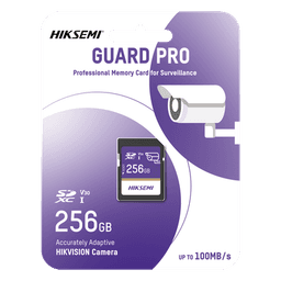Tarjeta SD / 256 GB / 100 MB/s Lectura / 90 MB/s Escritura / Clase 10 U3 V30 / 3D TLC NAND / Videovigilancia 24/7