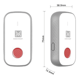 Botón de Pánico LoRaWAN con GPS / BLE para Interior y Exterior / Batería Recargable / IP66