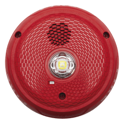Sirena con Lámpara LED Estroboscópica / Montaje en Techo / Nivel de Candelas Seleccionable / Color Rojo / Nuevo Diseño Moderno y Elegante / Menor Consumo de Corriente / Uso exterior