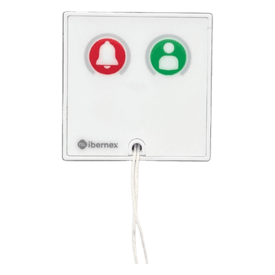 Módulo Asistencial para Hospital de Empotrar IP67 / Material ABS Antimicrobiano / Botón Cancelación / Indicador Luminoso de Alarma y Presencia / RS485 / Compatible Cajas Europeas y Americanas