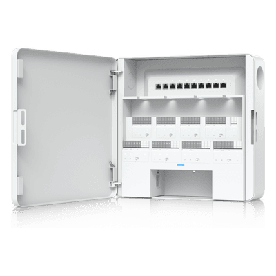 Enterprise Access Hub/Concentrador de Acceso Empresarial con Control de Entrada y Salida de hasta 8 Puertas y Soporte de Respaldo de Batería