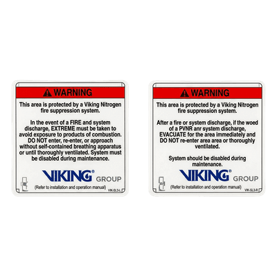 Señalamiento de Advertencia Exterior Nitrogeno | Sistemas de Extinción Oxeo