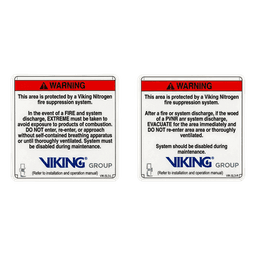 Señalamiento de Advertencia Exterior Nitrogeno | Sistemas de Extinción Oxeo