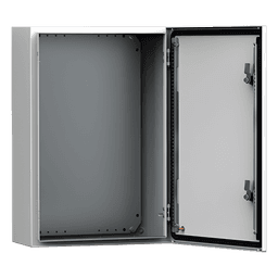 Gabinete de Uso Exterior MAS 600 x 400 x 210 mm (23.62 x 15.75 x 8.27 in) / NEMA 4/12/13 / IP66 / IK10 / Acero Dulce 1.5 mm / Platina de Montaje Incluida / Color Gris Claro