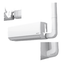 Kit de Canaletas Para la Organización de Tuberías y Cables Eléctricos en Instalaciones de Aire Acondicionado, Uso en Interiores y Exteriores, PVC Rígido, Ideal Para Minisplit, Contenido de Kit (11 Piezas), (3000-00000)