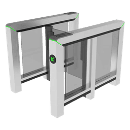 Puerta de Velocidad / Un Solo Carril / Sensores Infrarrojos 8 a 12 Pares / Acero Inoxidable SUS304 / Panel de Lectura Multitecnología / Motor Sin Escobillas / Controlador PGIC Integrado