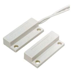 Contactos Magnéticos de Montaje Superficial / Miniatura / Lazo Cerrado / Gap 3/4" / Cables Laterales / Blanco o Café / Alta Resistencia