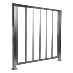Puerta de Acero Inoxidable de Medio Cuerpo / Paso de 100 Centímetros de Ancho Ideal Para Dar Accesos que no Caben Por su Torniquete / Altura de 90 Centímetros
